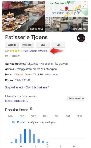 LOKALE SEO VOOR KLEINE ONDERNEMINGEN 5 GOOGLE MIJN BEDRIJF PROFIEL BAKKERIJ