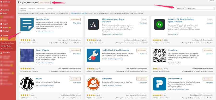 ALLES OVER PLUG-INS EN SEO 3 hoe voeg je een plug-in toe in WordPress?
