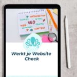 Werkt je Website Check op tablet op tafel